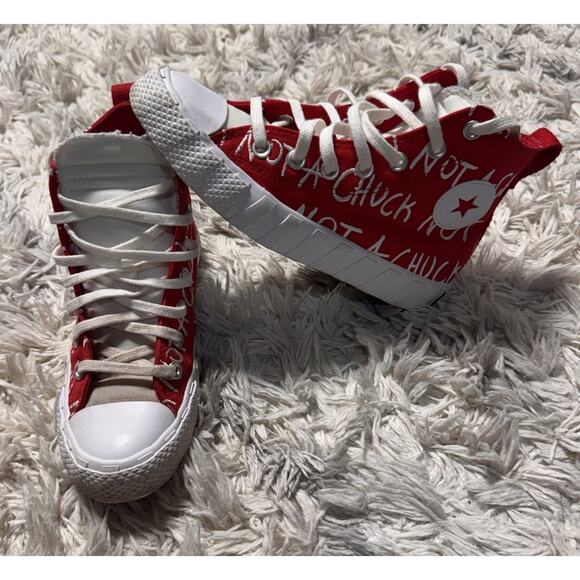 Converse High Top 'Not A Chuck' Red Kids' Size 4 271965C - Picture 1 of 6